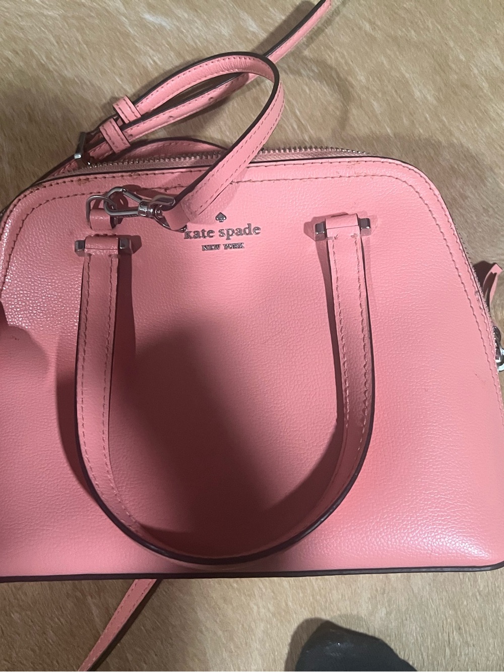 kate spade Pink Leather Dome Satchel